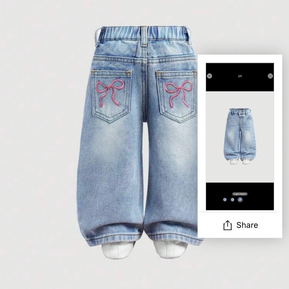 2T/3T Toddler Girl Jeans - only worn once!